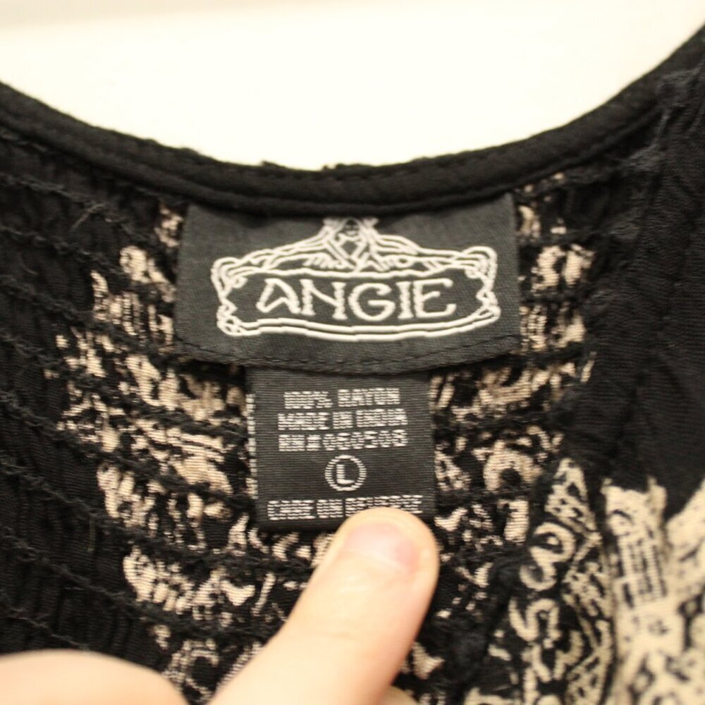 Angie Black Boho Cold Shoulder Dress Size Large - Picture 7 of 11